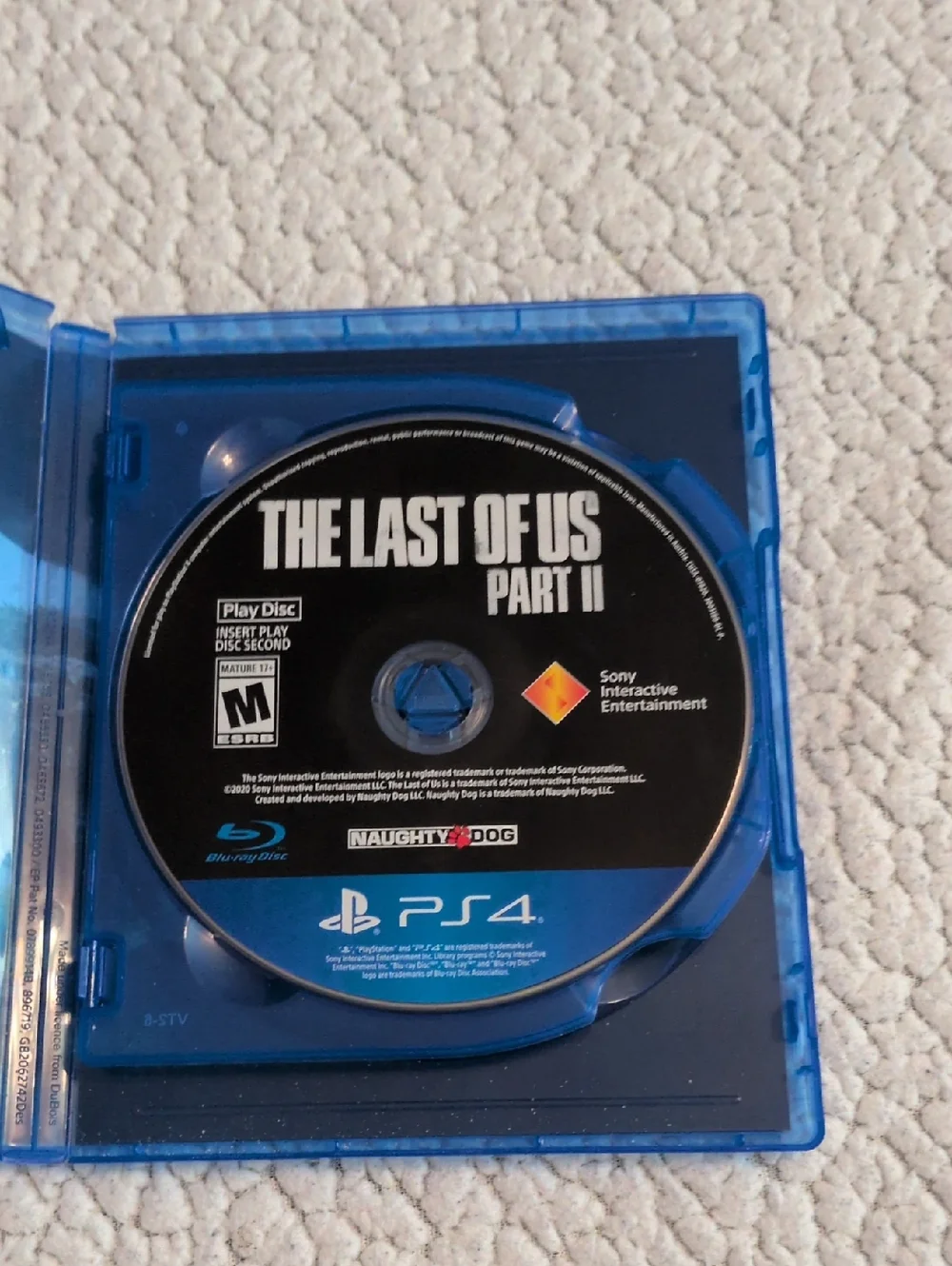 Play Station 4 The Last Of Us Part 2 Game